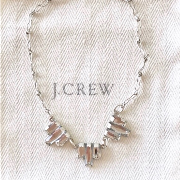 J. Crew Mini Stepped Silver Necklace - Picture 2 of 3